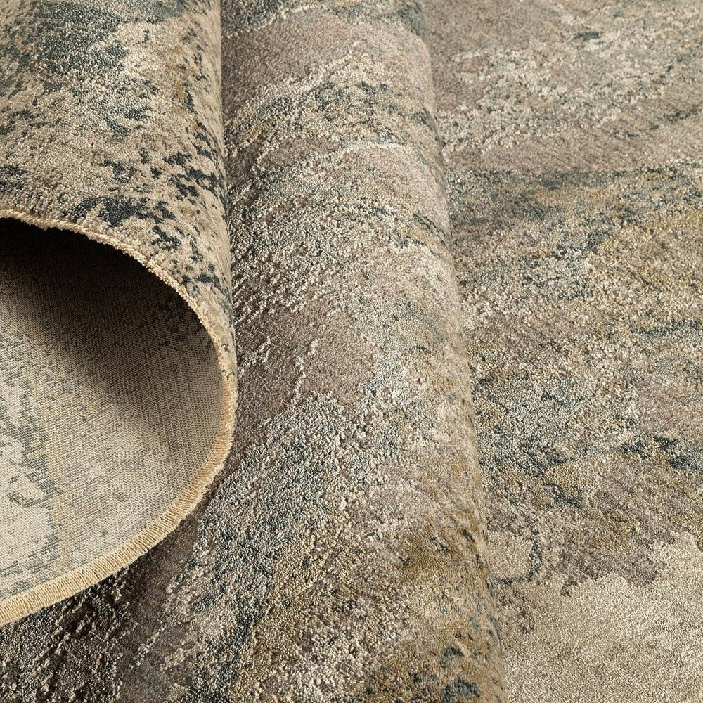ANJU | שטיח בעיצוב מופשט בגווני בז' ואפור - Image 3