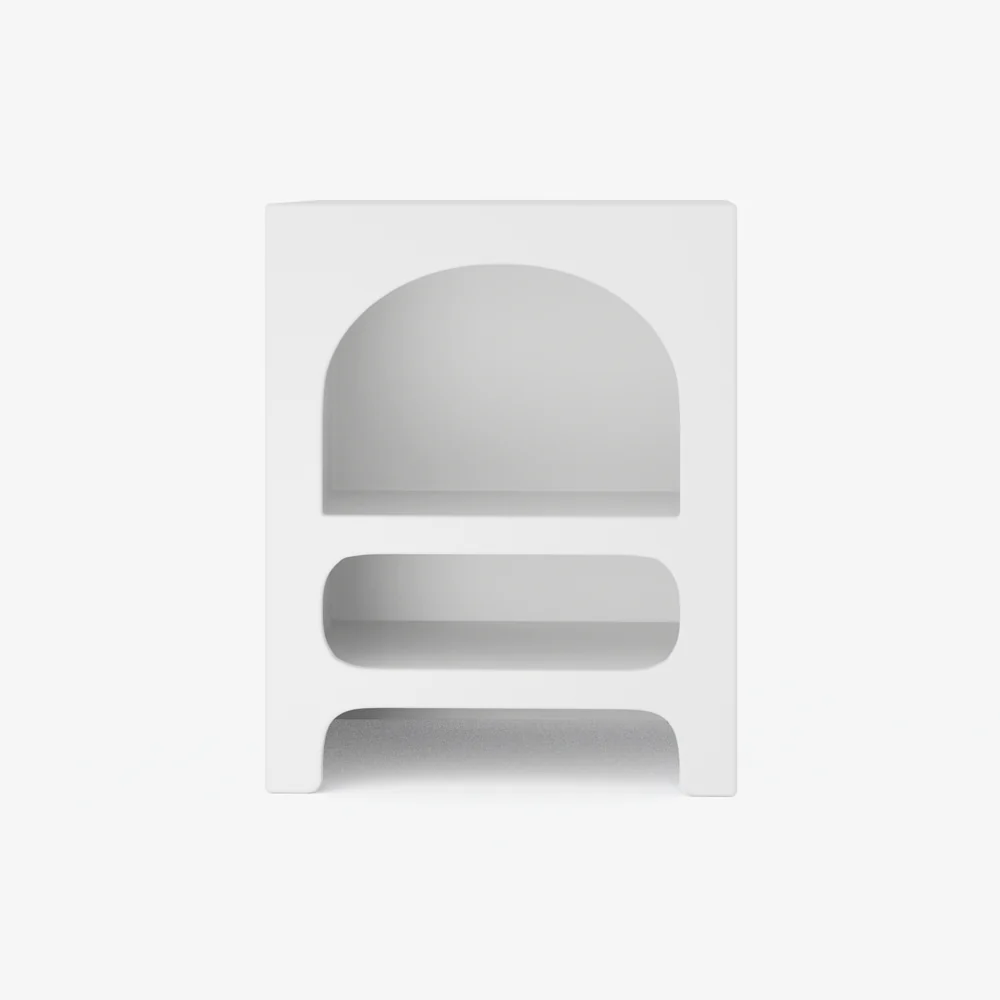 ARCOT | שידת לילה מעץ, 40/40 ס"מ, עם מדפים פתוחים - Image 3