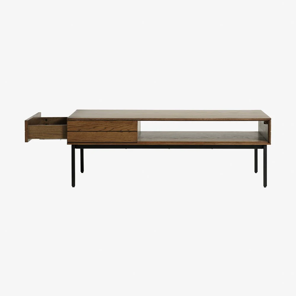 ASHOK | שולחן סלון מלבני מעץ, 120/60 ס"מ - Image 4