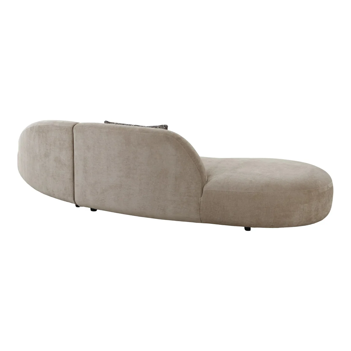 BESON | ספה נורדית מרופדת בבד אריג קטיפתי, 318 ס"מ - Image 6