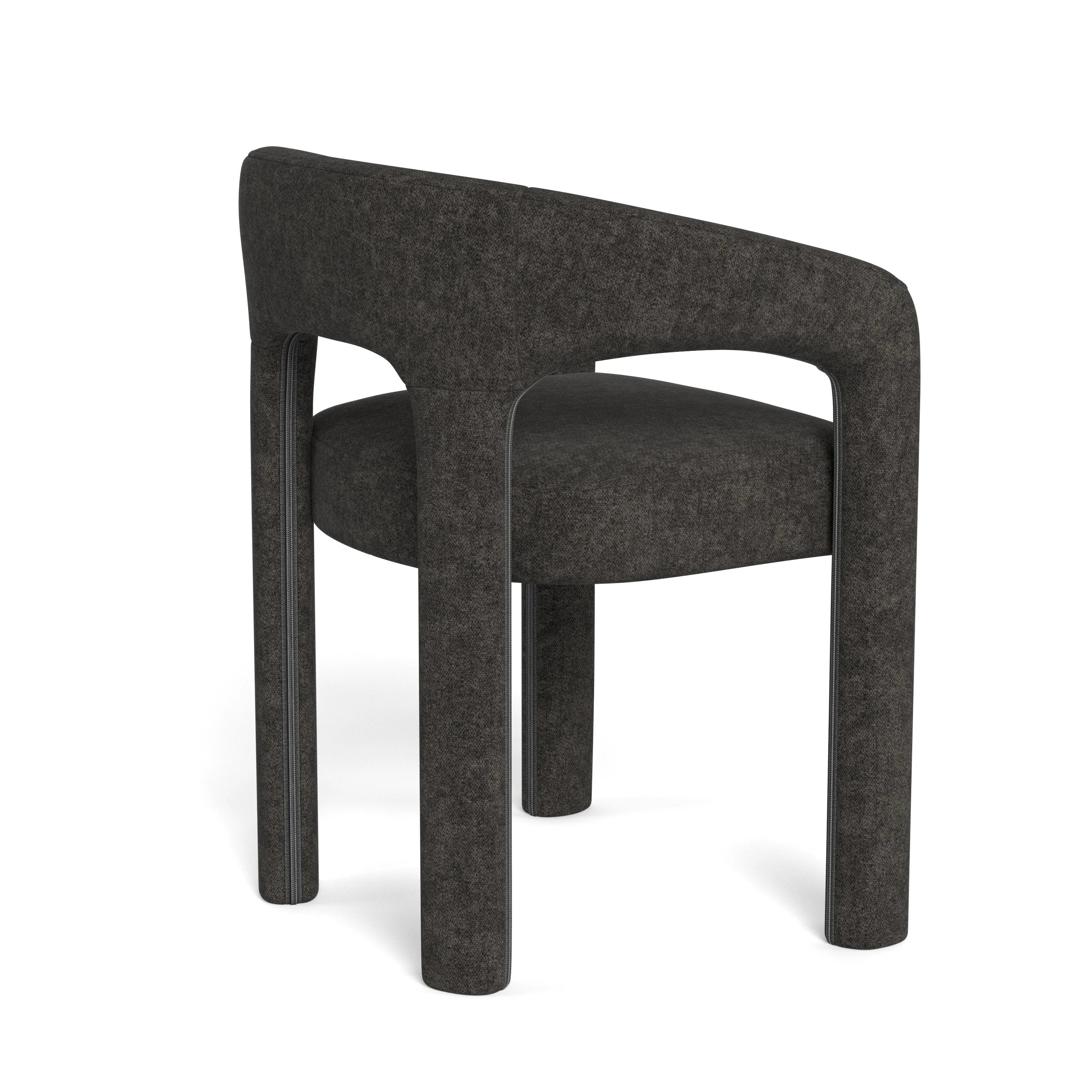 BRICK | כיסא עם משענות יד מרופד בבד אריג - Image 6