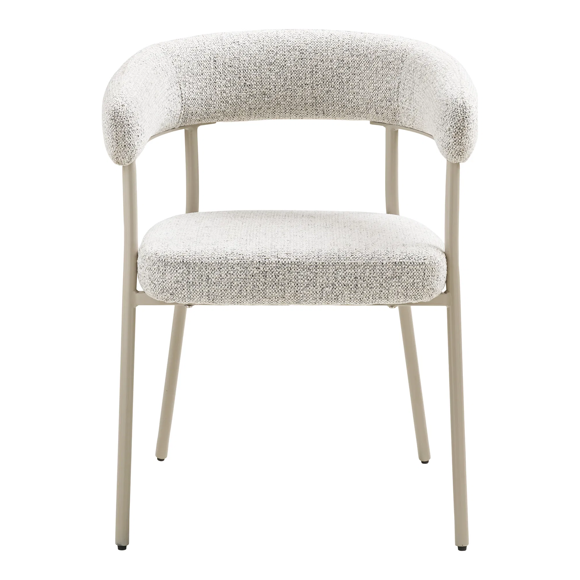 GRIN | כיסא אוכל מרופד בבד אריג בשילוב מתכת - Image 3