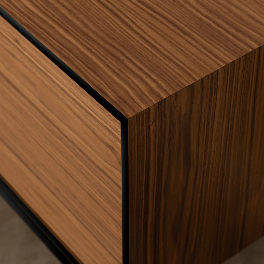 KILMER NIGHTSTAND | שידת לילה מעץ ומתכת 55/40 ס"מ, עם מגירה - Image 3