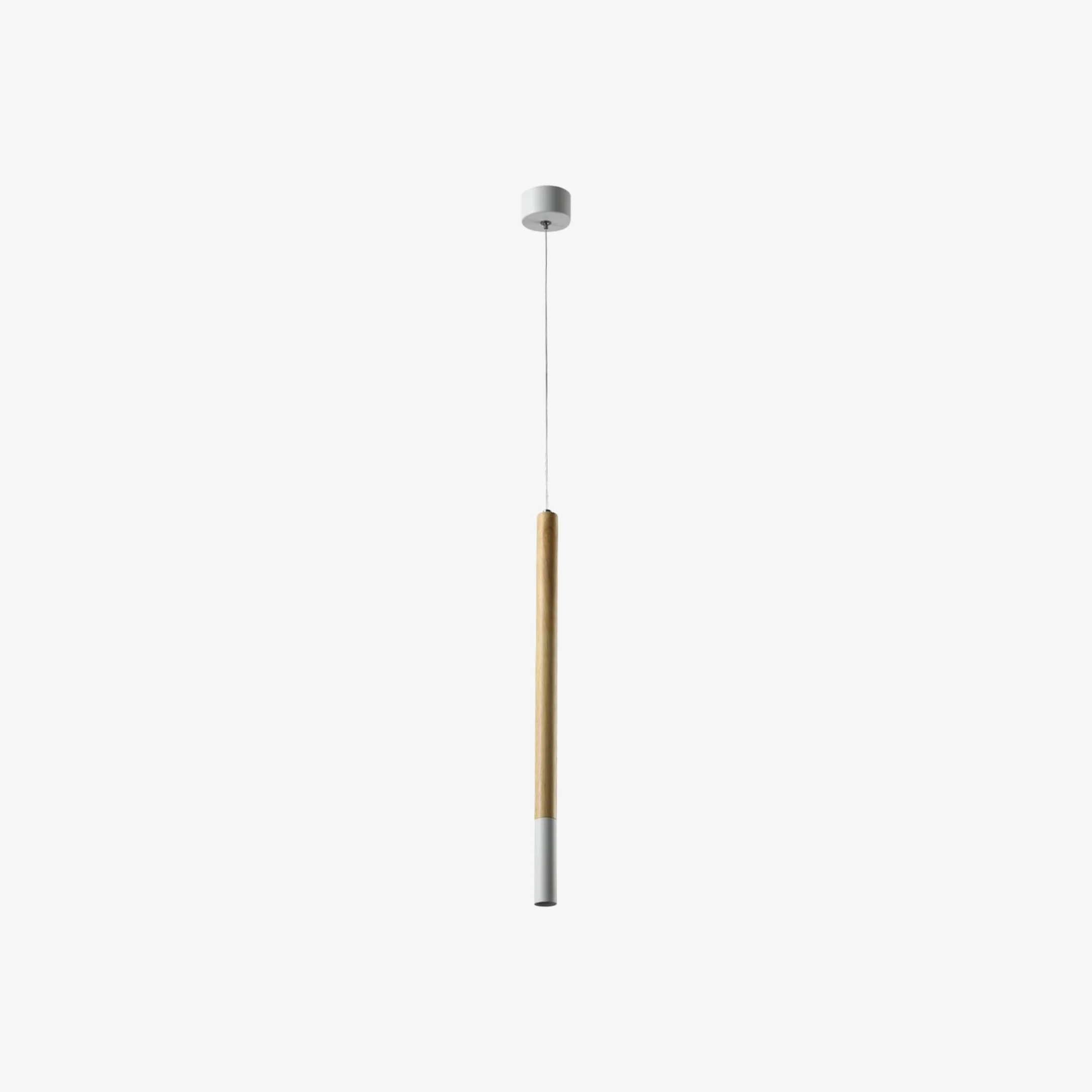 OERA | מנורת צילינדר תלוי מעץ ומתכת, מגיע בשני גוונים
