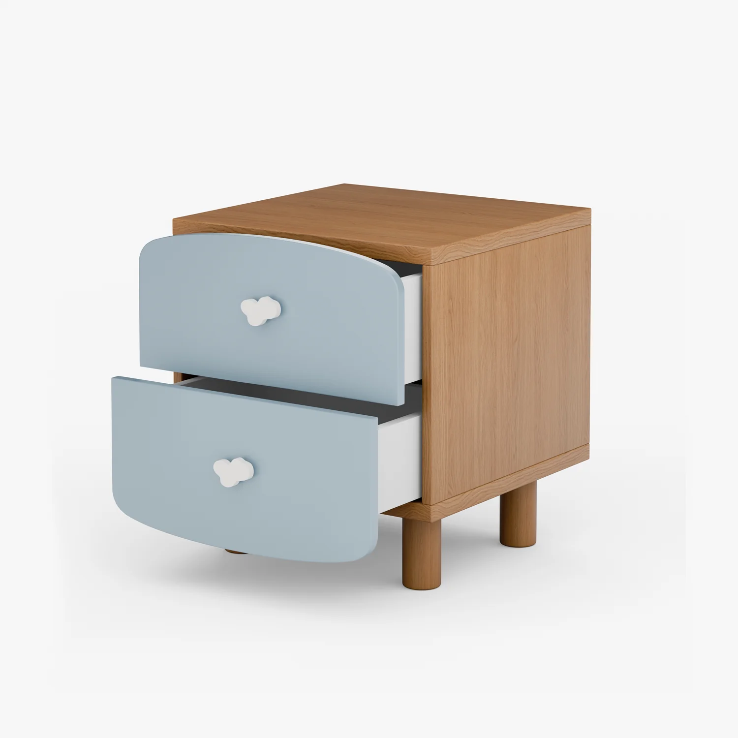 PIKOLO | שידה לילה לילדים מעץ 40/40 ס"מ, עם מגירות - Image 6