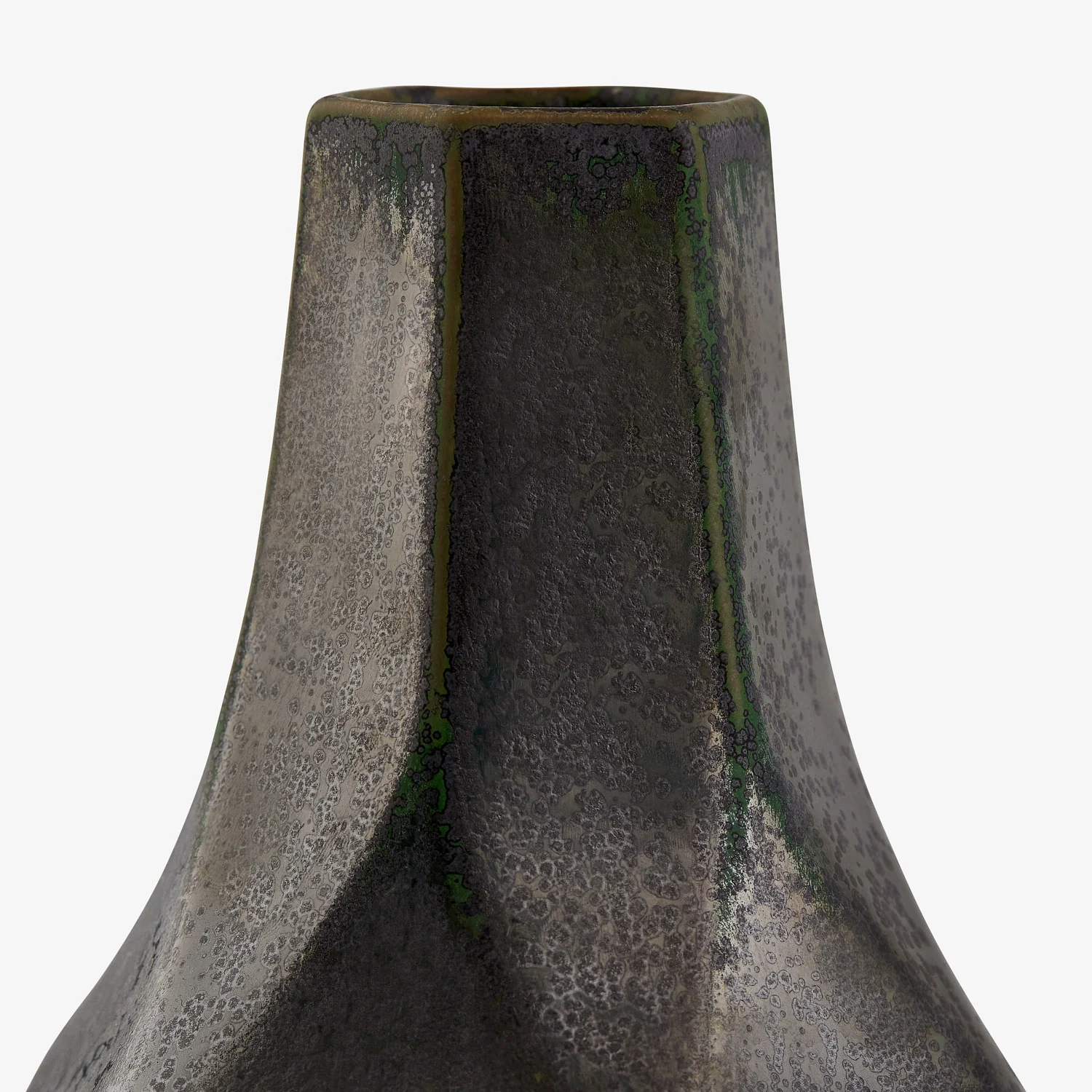 QUADRO | אגרטל קרמיקה מעוצב בגוון שחור מטאלי - Image 7