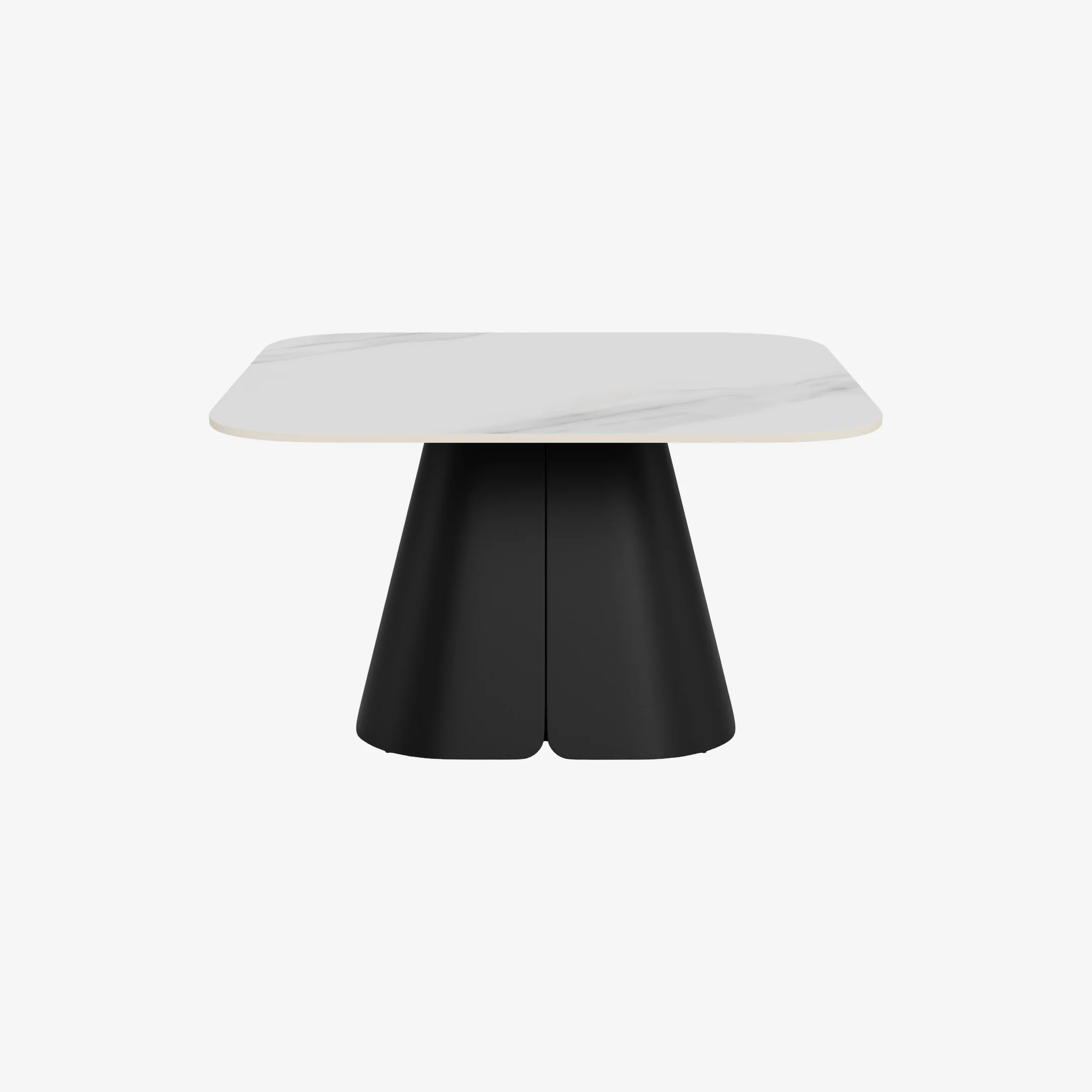 SURO | שולחן סלון ריבועי מקרמיקה ומתכת, 80/80 ס"מ - Image 2