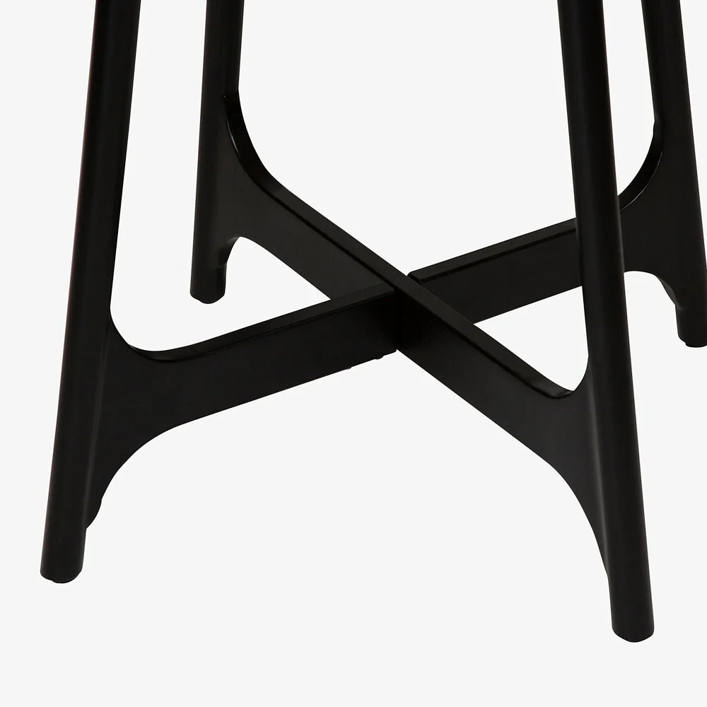 TECHRO | שולחן בר ריבועי עם רגלי מתכת, 70 ס"מ - Image 6