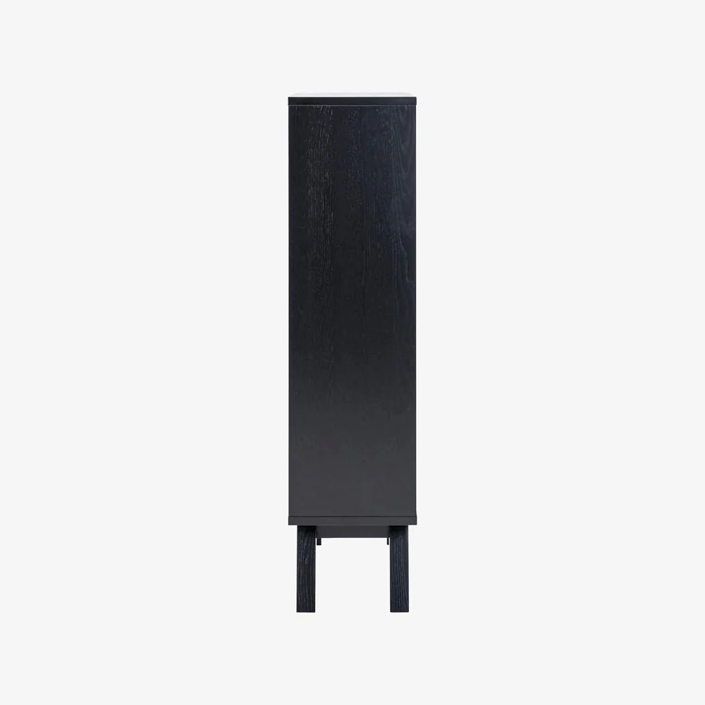 WEI | קומודה מעץ וזכוכית, עם 2 מגירות ודלת - Image 6