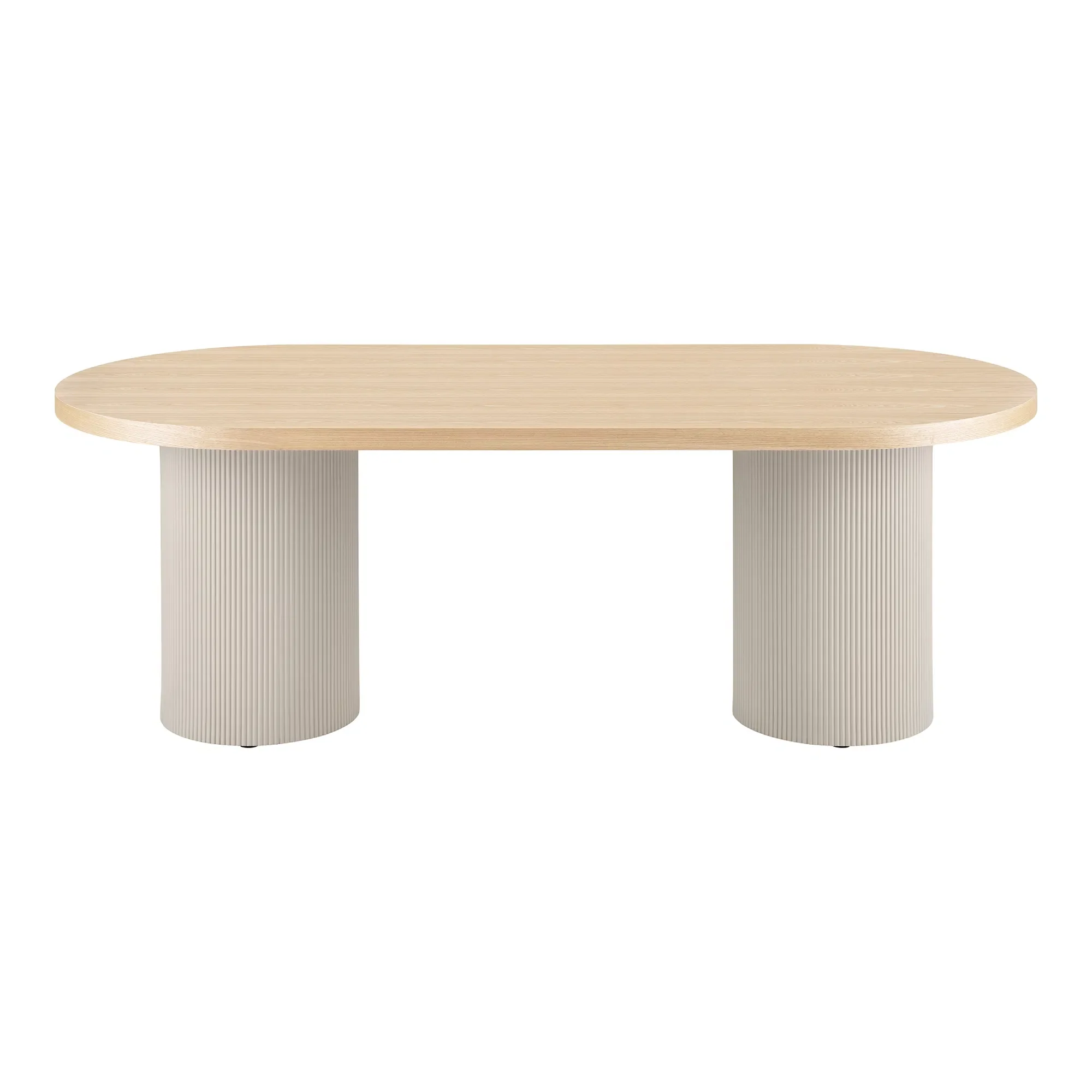 ZERIN | שולחן אוכל אובלי מעץ, 100\220 ס"מ - Image 3